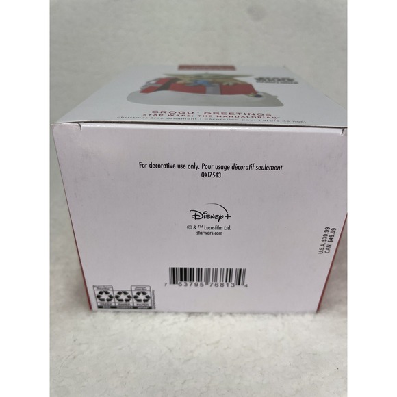 Hallmark Keepsake Grogu Greetings Star Wars Mandalorian Ornament NIB - Picture 4 of 7